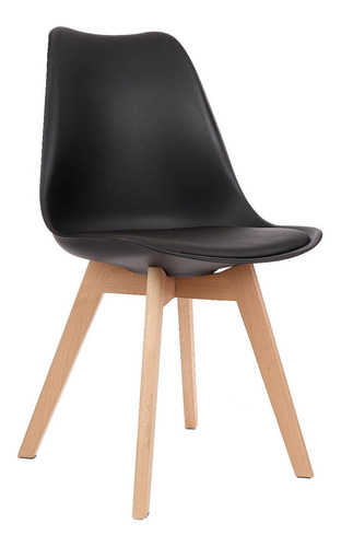 Juego Comedor - Mesa Eames + 4 Sillas Acolchonas Tulip