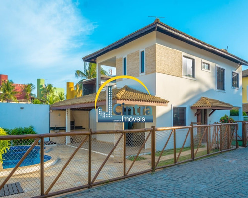 Vendo Casa Duplex Em Condomínio Fechado, 3/4 Com 1 Suíte, Mobiliada, Ótimo Acabamento, Com Piscina E Espaço Gourmet Com Churrasqueira, A 100 Metros Da Praia!!! - J1168 - 69374904