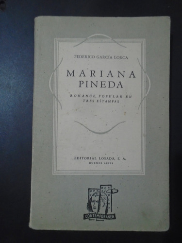 Maria Pineda. Federico García Lorca. 