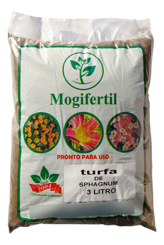 Turfa De Sphagnum 3 Litros - Substrato Para Plantas