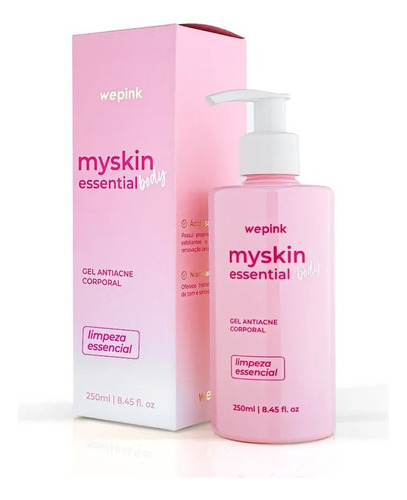 Gel Antiacne Corporal Myskin Essential Body 250ml - Wepink Fragrância Sem Cheiro
