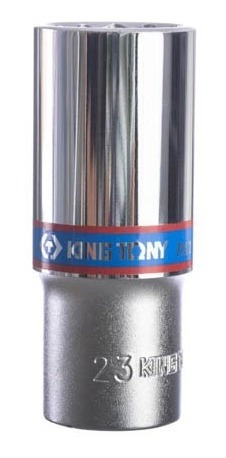 Soquete Estriado Longo 23mm - 1/2   King Tony 423023m