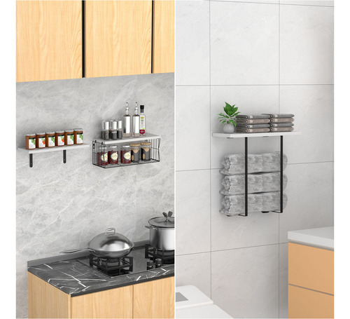 Repisas Flotantes De Madera Multipropósito X3 Colores