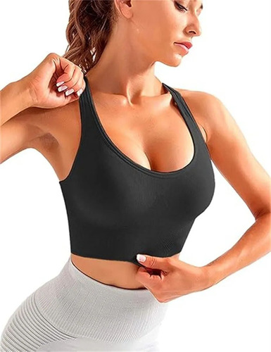 Crop Top Deportivo Dama Correr Ajustable Secado Rápido Push