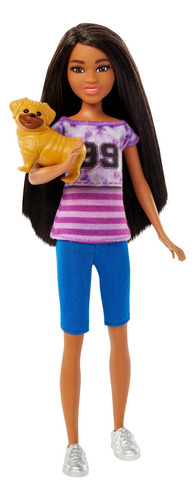 BARBIE, Muñeca Ligaya con Perro Mascota, Stacie al Rescate, para Niñas de 3 Años en Adelante, Mattel