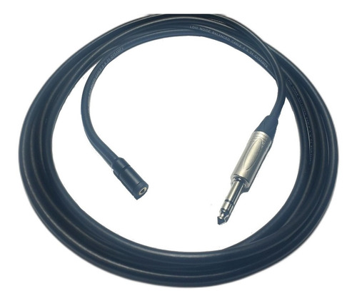 Cable Extension Audifonos 3.5 Hembra A Plug 6.3 De 3 Mts
