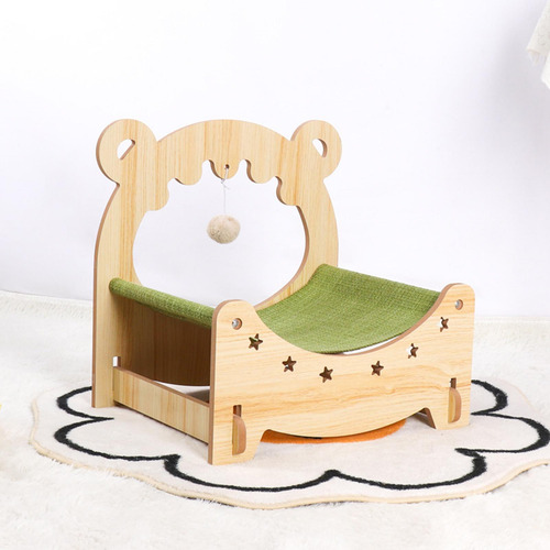 Hamaca De Madera Para Cama De Gato, Fácil De Montar, Nido