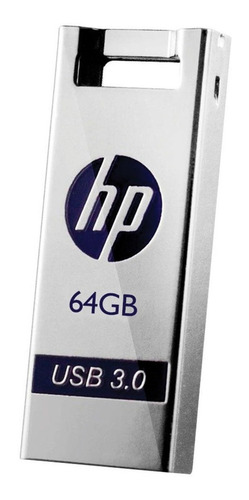 Pendrive HP x795w 64GB plateado