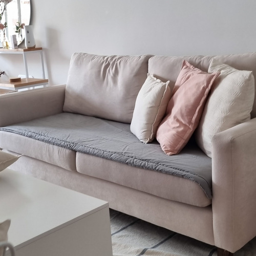 Pillow Manta Protector Cubre Asiento Sillon Tusor 2 Cuerpos