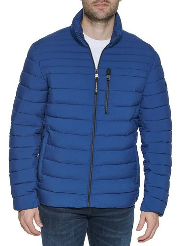 Imagen 4 de 4 de Casaca M Y L ,calvin Klein Resistant Puffer - Denim Azul