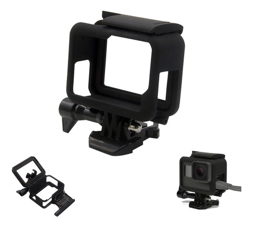 Gopro Hero 5 6 7 Marco Premium Antishock + Base + Tornillo