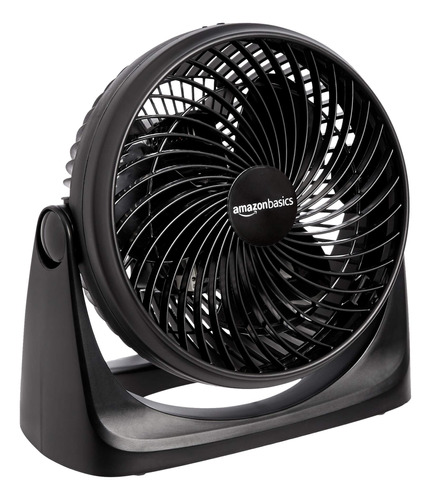 Ventilador Circulador De Aire Negro Con Inclinación Y Veloci