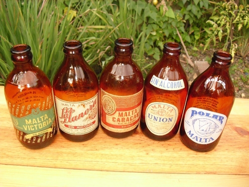 Imagen 6 de 6 de Porronas M A L T A Años 50s Botella Antigua De Coleccion