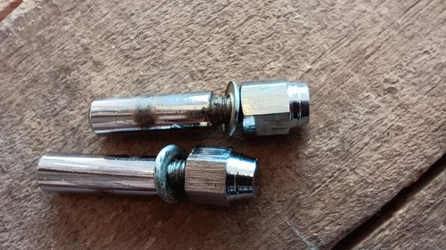 2 Chavetas Bicicleta Antigua Cromada Tuerca Ciega Deco