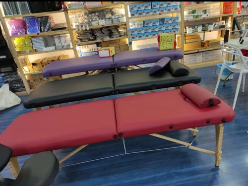 Imagen 2 de 3 de Camilla Patas De Madera No Reclinable Pórtatil Masajes