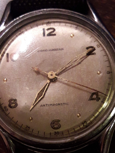 Antiguo Reloj Girard Perregaux Años'30 Hombre Plateado Y Oro
