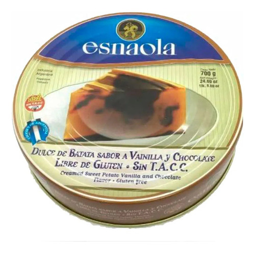 Dulce De Batata Con Chocolate Esnaola Lata 700 G