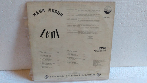 Leni Silva - Nada Mudou - Disco De Vinil (Usado)
