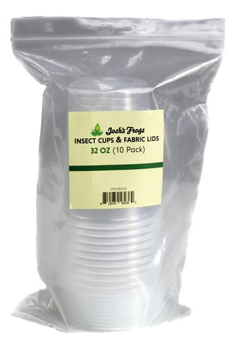 Copa De Fruta De 32 Oz Y Tapa De Tela De Josh's Frogs -