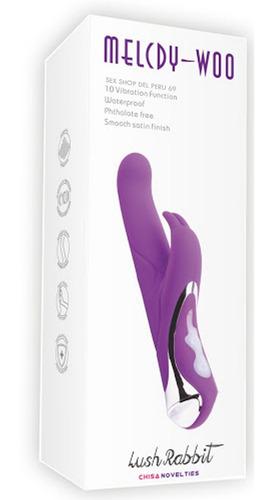 Vibrador Rabbit Melody Woo Sexshop,consolador,clitoral,anal