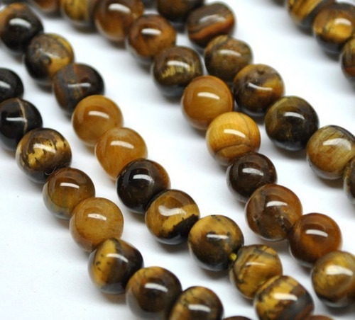 Japa Mala Ojo De Tigre 108 Piedras Collar Budista 8mm+ Envio