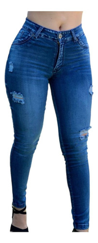 Jeans Stretch Levanta Cola Pantalon Para Mujer