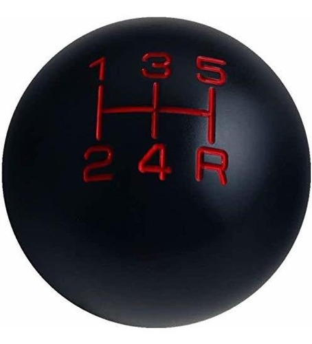 Dewhel Negro/rojo 5 Velocidades Manual Vintage Shift Knob 5r