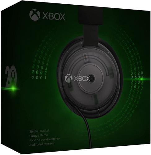 Imagen 2 de 6 de Audifonos Xbox Alambricos Auriculares Estéreo 20 Aniversario