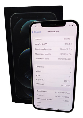 Telefono Celular Apple A2407 iPhone 12 Pro