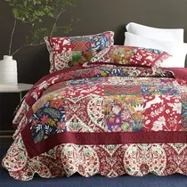 Comprar Juego De Ropa De Cama King Size 3 Piezas Reversible Floral