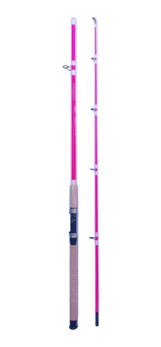 Caña Pescar Hueca 2 Tramos 2.10mts Color Rosa 