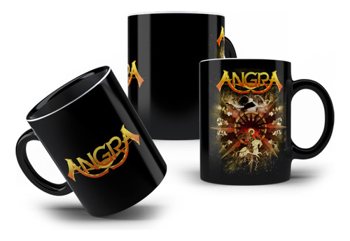 Caneca De Porcelana Banda Angra Metal Brasileiro Rock