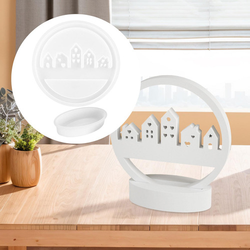 2 Modelos Redondos De Silicona Para Manualidades Diy Con