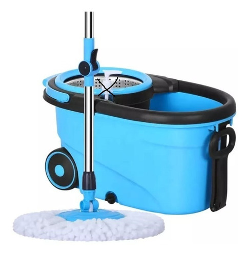Lampazo Escurridor 2 Mopas Centrifugador Acero Inox Ruedas