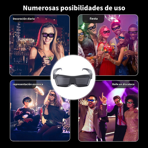 Lentes Led Bluetooth Gafas Ed Vidrios Ligeros Colorido Bts
