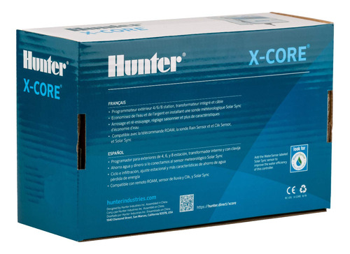 Controlador De Riego Exterior, Hunter Xc400 4 Estaciones