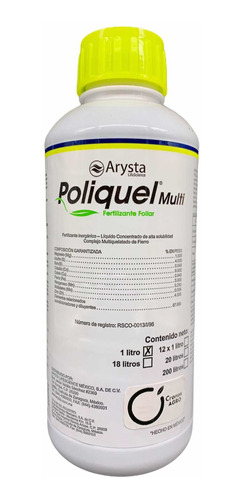 Poliquel Multi  Fertilizante Foliar Magnesio Azufre Boro Etc