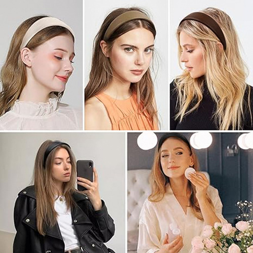 T Diadema De Cuero Para Mujer 4 Diademas Anchas De Moda
