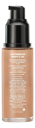 Base De Maquillaje Líquido Larga Duración Matte Beige Solead
