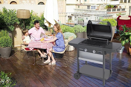 Parrillero Barbacoa A Gas 2 Series Con Ruedas Bentancor