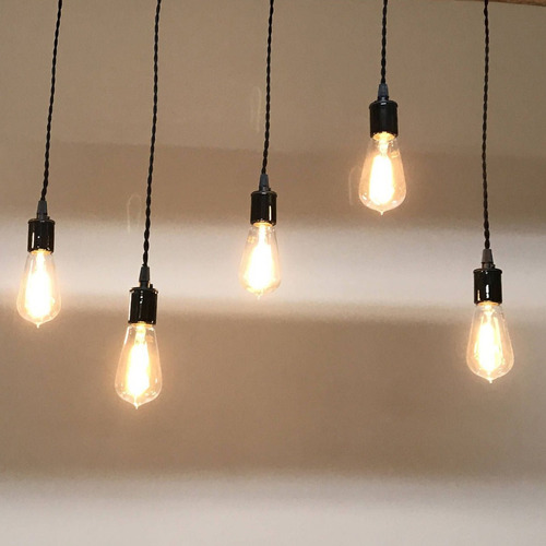 Imagen 4 de 5 de Bombillo Vintage Edison Led Ambar Pera. Exito Corp