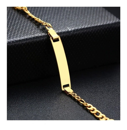 Imagen 5 de 9 de Pulsera Bebé Acero Personalizada Grabado Láser 1169