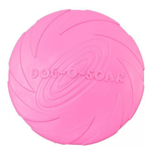 2 Disco Volador Suave Juguete Interactivo Perro Rosa 18cm