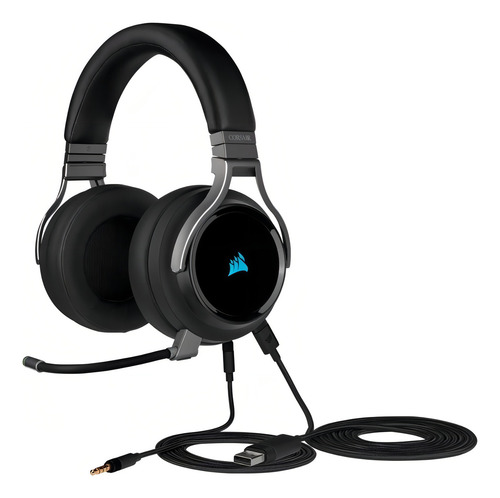 Headset Gamer Corsair Virtuoso Rgb Wireless Se Carbon 7.1