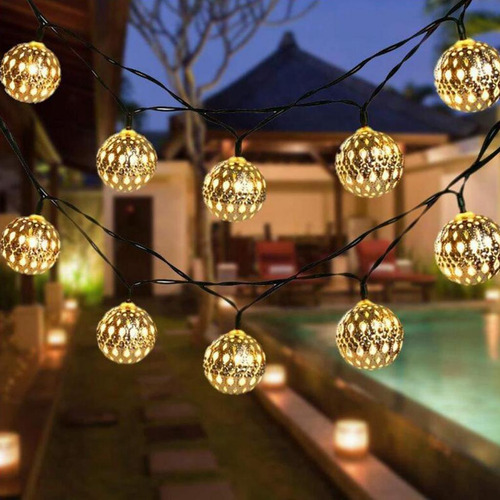23 '50 Led Al Aire Libre Cadena De Luz Impermeable Jardín