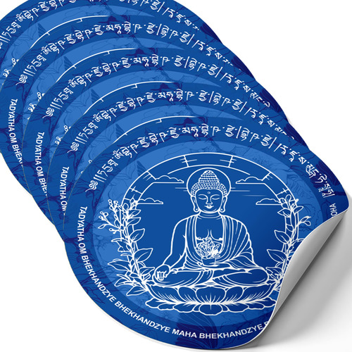 Buda De La Medicina Con Mantra Feng Shui Amuleto Adhesivo, .