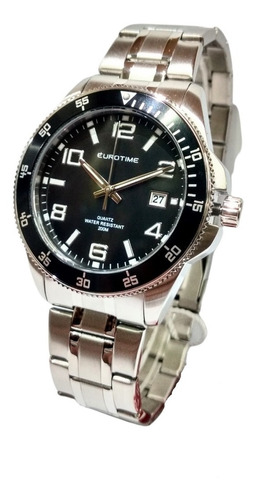 Reloj Pulsera Eurotime 200 Mts Sumergible Corona A Rosca