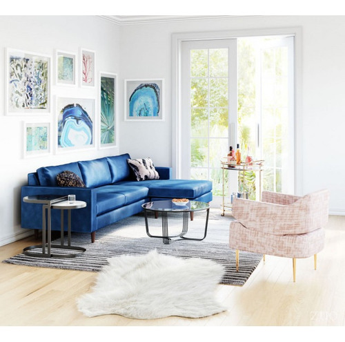 Sala Modular Kace Azul Këssa Muebles