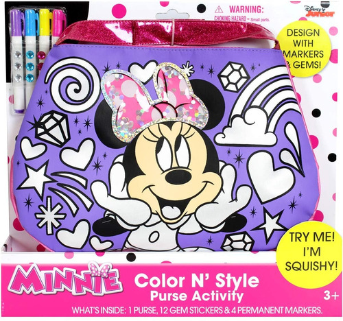 Monedero Moderno Estilo Minnie Mouse Color N De Tara Toys