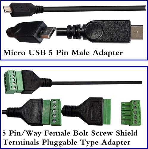 Zdycgtime - Cable Micro Usb Para Terminal De Tornillo
